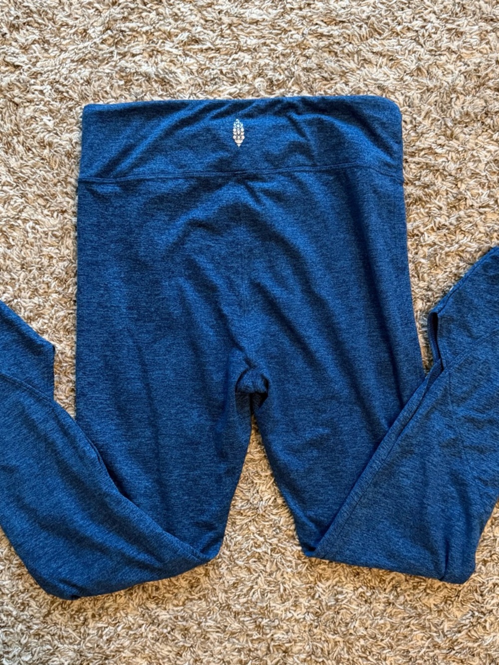 High waisted free people cut out legging medium blue fp movement